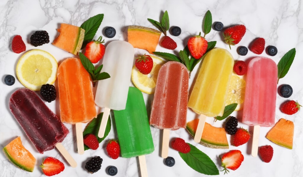 Picolés de Frutas