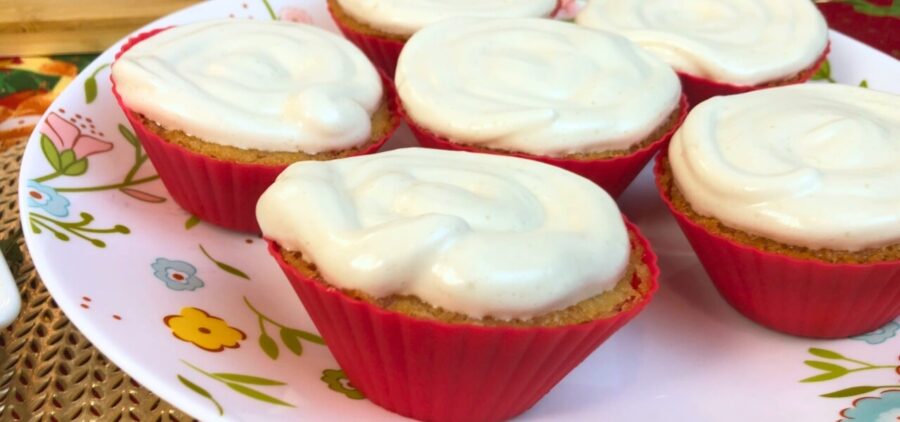 Cupcakes Veganos de Baunilha